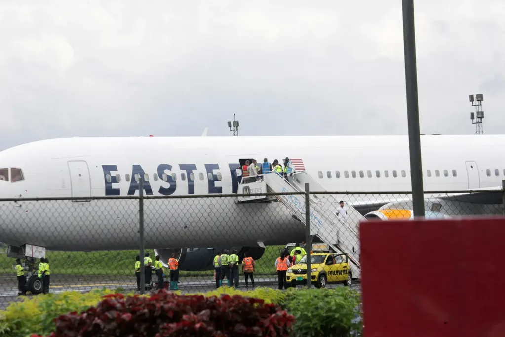 Plane carrying the deportees from US arrives Liberia