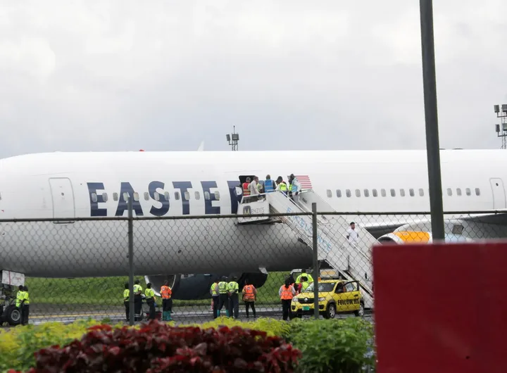 Plane carrying the deportees from US arrives Liberia