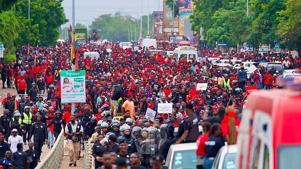Hundreds of opposition party protesters storm Accra/Africa News