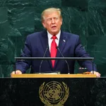 Trump addresses world leaders at UNGA 81/Photo: Reuters