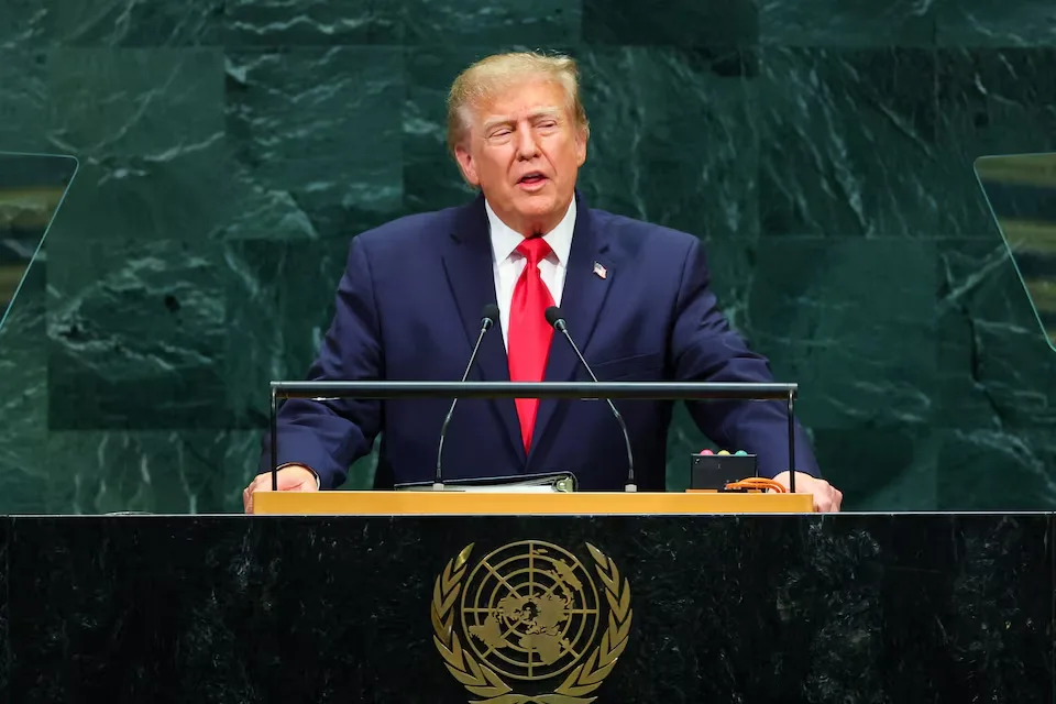 Trump addresses world leaders at UNGA 81/Photo: Reuters