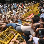 Protesters clash with police in India/Photo: Wral