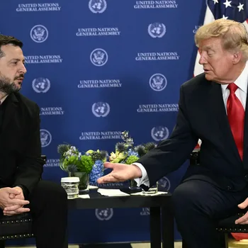 Trump and Zelensky/Getty
