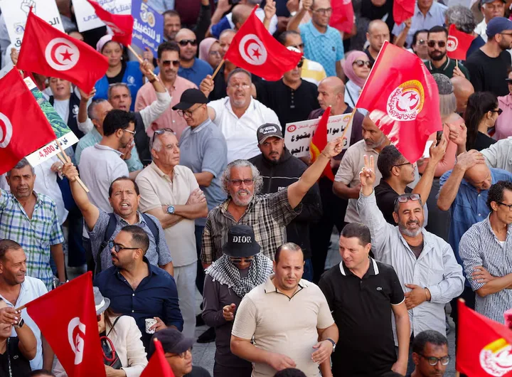 Tunisians are protesting against against President Kais Saied’s rule/Photo: Reuters