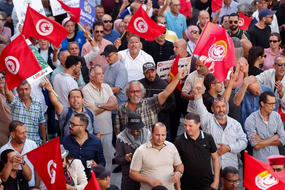 Tunisians are protesting against against President Kais Saied’s rule/Photo: Reuters
